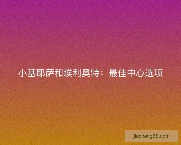 小基耶萨和埃利奥特：最佳中心选项